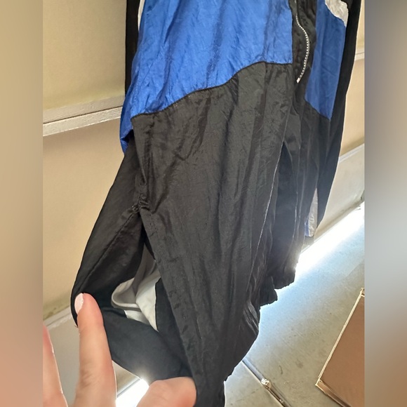 Vintage pull over zip up windbreaker size large with pockets - Picture 2 of 6